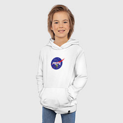 Толстовка детская хлопковая Pepe Pepe space Nasa, цвет: белый — фото 2