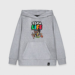 Толстовка детская хлопковая Toca Life, цвет: меланж