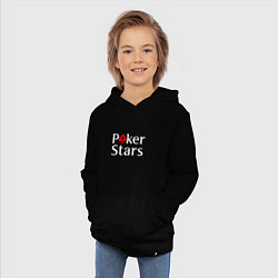 Толстовка детская хлопковая PokerStars логотип, цвет: черный — фото 2