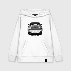 Толстовка детская хлопковая Тойота Тундра, цвет: белый