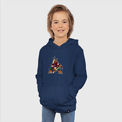 Толстовка детская хлопковая Аризона Койотис логотип, цвет: тёмно-синий — фото 2