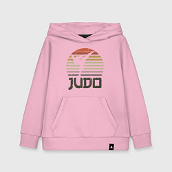 Толстовка детская хлопковая Judo Warrior, цвет: светло-розовый