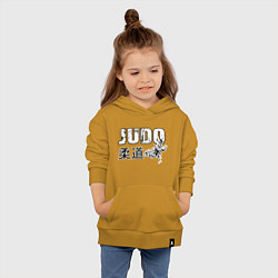 Толстовка детская хлопковая Style Judo, цвет: горчичный — фото 2