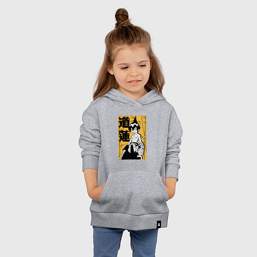 Детская толстовка-худи Лен Тао / Меланж – фото 4