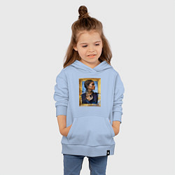 Толстовка детская хлопковая Милая Зендая в рамке, цвет: мягкое небо — фото 2