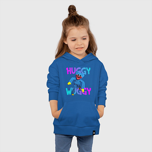 Детская толстовка-худи Huggy Wuggy: Игрушка с зубами / Синий – фото 4