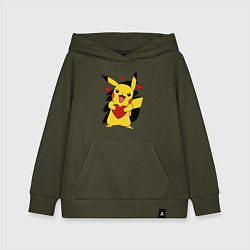 Детская толстовка-худи ПИКАЧУ И СЕРДЕЧКО POKENON PIKACHU LOVE