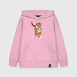 Толстовка детская хлопковая Властный хозяин джунглей, цвет: светло-розовый