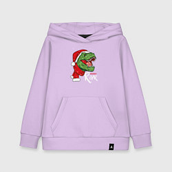 Толстовка детская хлопковая T-rex Merry Roar, цвет: лаванда