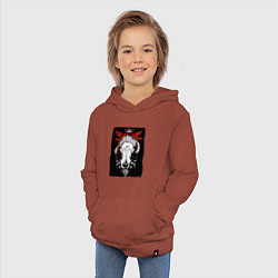 Толстовка детская хлопковая ЗАКЛИНАНИЕ ИТАДОРИ, СУКУНА, цвет: кирпичный — фото 2