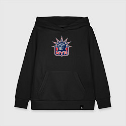 Толстовка детская хлопковая Нью Йорк Рейнджерс New York Rangers, цвет: черный