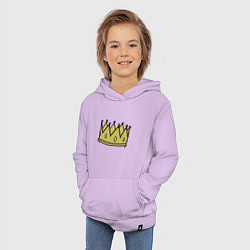 Толстовка детская хлопковая Граффити царь, цвет: лаванда — фото 2