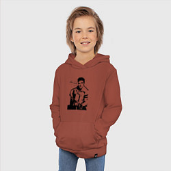Толстовка детская хлопковая Elvis, цвет: кирпичный — фото 2