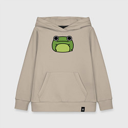 Толстовка детская хлопковая Frog Lucky, цвет: миндальный
