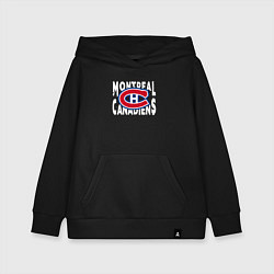 Толстовка детская хлопковая Монреаль Канадиенс, Montreal Canadiens, цвет: черный