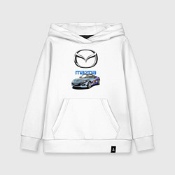 Толстовка детская хлопковая Mazda Japan, цвет: белый