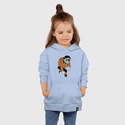 Толстовка детская хлопковая Astronaut Cool Monkey, цвет: мягкое небо — фото 2