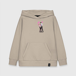 Толстовка детская хлопковая Момосэ & Нифудзи, цвет: миндальный