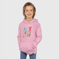 Толстовка детская хлопковая Ace Ace Baby, цвет: светло-розовый — фото 2