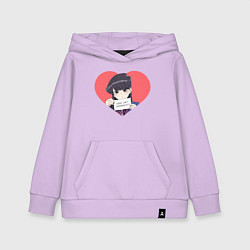 Толстовка детская хлопковая Записка Коми, цвет: лаванда