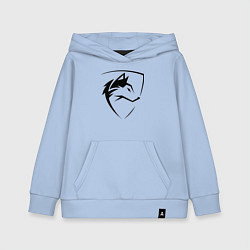 Детская толстовка-худи Wolf Emblem Jaw