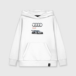Толстовка детская хлопковая Audi Germany, цвет: белый