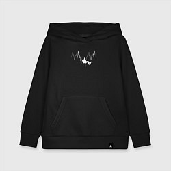 Толстовка детская хлопковая АЛИПИНИЗМ В СЕРДЦЕ, цвет: черный