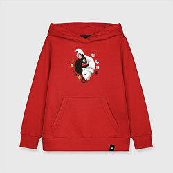 Толстовка детская хлопковая Дзи-Дзи и Лили, цвет: красный