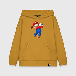 Детская толстовка-худи Марио - крутейший гольфист Super Mario