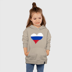 Толстовка детская хлопковая Russian Heart, цвет: миндальный — фото 2