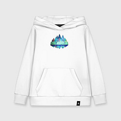 Толстовка детская хлопковая Трейлы, цвет: белый