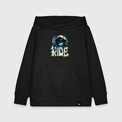 Толстовка детская хлопковая Ride Ski, цвет: черный