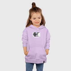 Толстовка детская хлопковая Сильфиетта, цвет: лаванда — фото 2