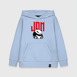 Толстовка детская хлопковая JDM Panda Japan Симпатяга, цвет: мягкое небо