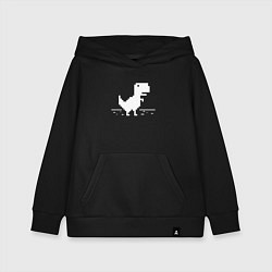 Толстовка детская хлопковая Chrome t-rex, цвет: черный