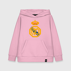 Толстовка детская хлопковая Football - Real Madrid, цвет: светло-розовый