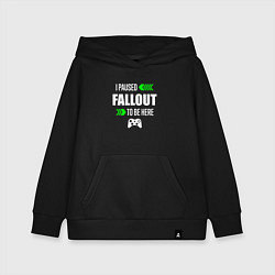 Детская толстовка-худи Fallout I Paused
