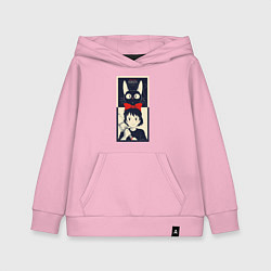 Толстовка детская хлопковая Kiki Service, цвет: светло-розовый
