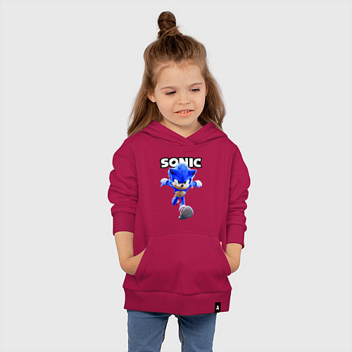 Детская толстовка-худи Sonic the Hedgehog 2022 / Маджента – фото 4
