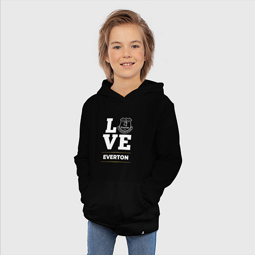 Детская толстовка-худи Everton Love Classic / Черный – фото 3