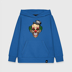 Толстовка детская хлопковая Scary Clown, цвет: синий