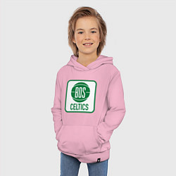 Толстовка детская хлопковая Bos Celtics, цвет: светло-розовый — фото 2