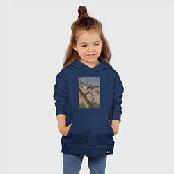 Толстовка детская хлопковая Sneeuwgors Арктический воробей, цвет: тёмно-синий — фото 2