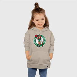 Толстовка детская хлопковая Celtics Girl, цвет: миндальный — фото 2