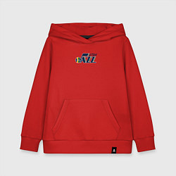 Толстовка детская хлопковая Юта Джаз NBA, цвет: красный