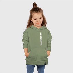 Толстовка детская хлопковая Stigmata ПРОТИВ ПРАВИЛ, цвет: авокадо — фото 2