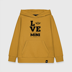 Толстовка детская хлопковая Mini Love Classic, цвет: горчичный