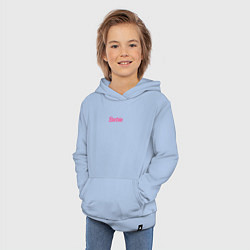 Толстовка детская хлопковая Barbie mini logo, цвет: мягкое небо — фото 2