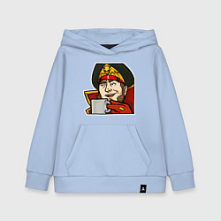 Толстовка детская хлопковая Ciaphas Cain Mug mug, цвет: мягкое небо