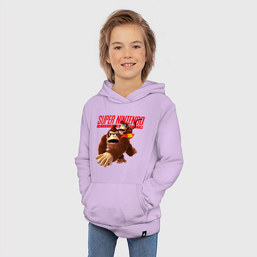 Детская толстовка-худи Nintendo - DK / Лаванда – фото 3